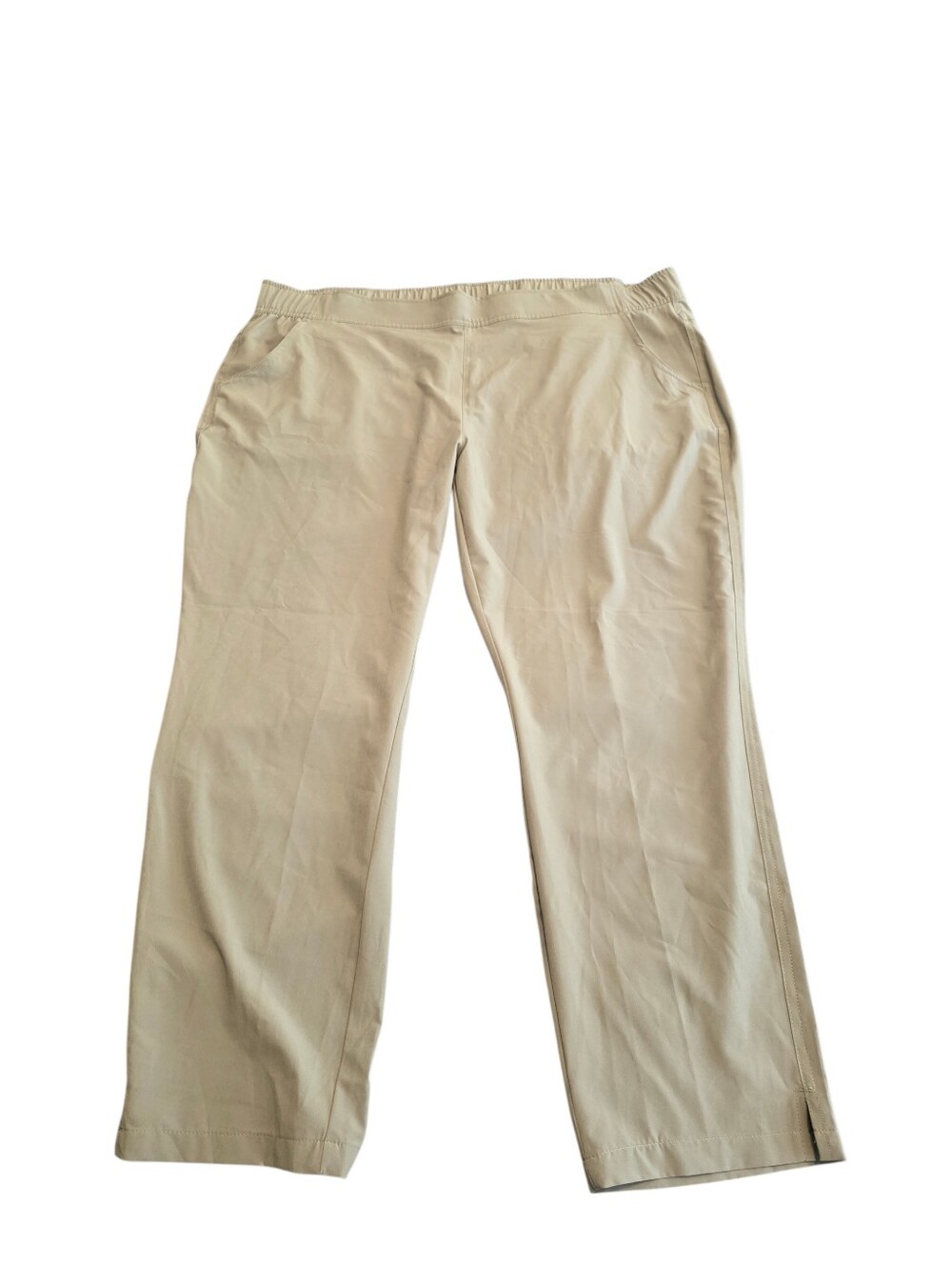 Eddie Bauer Lightweight The Traveler Pant Olive Green Side Pockets Size XXL EUC